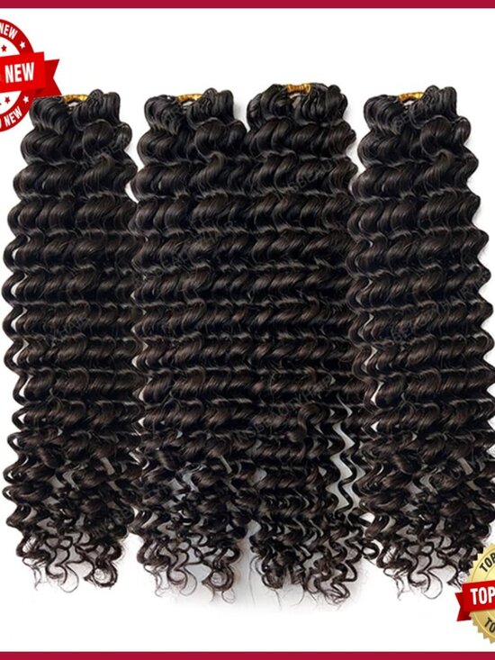 16 Inch Human Hair Extensions Water Wave Pre-Separated Knotless Boho Braids main image 2